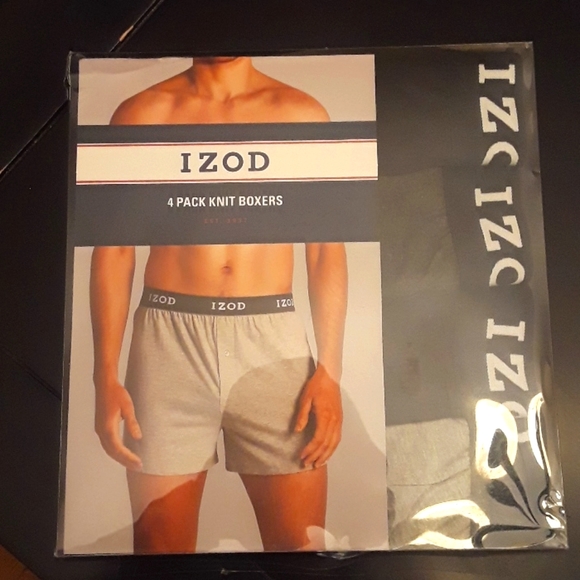 IZOD Mens Cotton Knit Boxers (4 pack) size M - Picture 1 of 1
